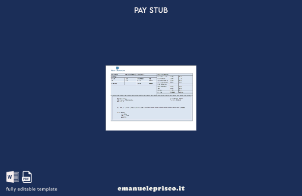 modello di foglio per dipendenti di una società di media statunitense in stile v